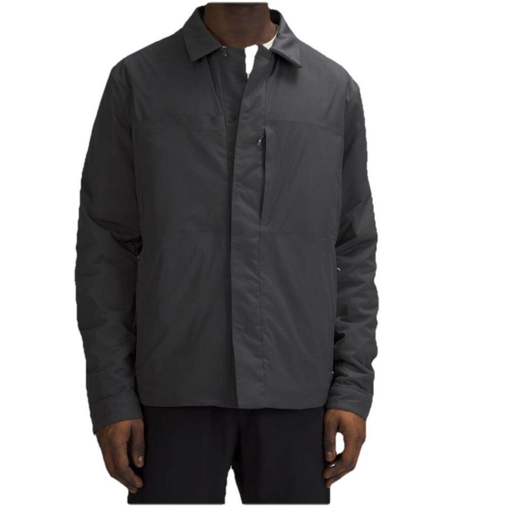 Lululemon Mens Insulated Shirt Jacket Size XL Black Excellent